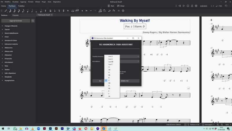 RG Harmonica Tabs Assistant (MuseScore 4 Professional Plugin) - immagine 5